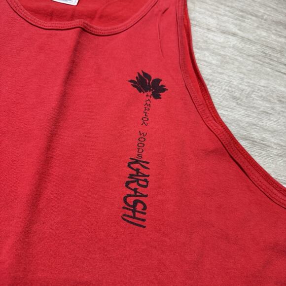 Vintage 90s Dragon Boat Shirt Portland Dragon Sports Red Tank Tee Men XL Hampton - Picture 3 of 7